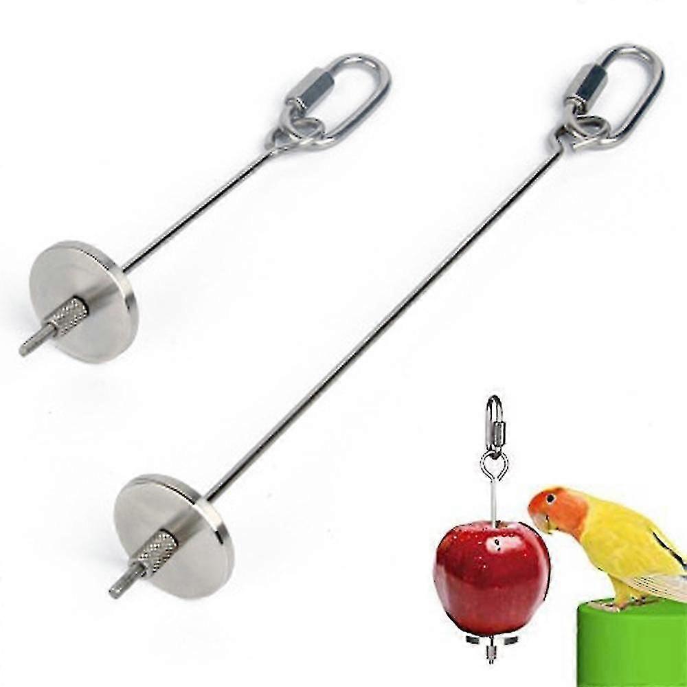 Vogelfutterhalter, Vogelfutter, Papageienfruchtstäbchen aus Edelstahl