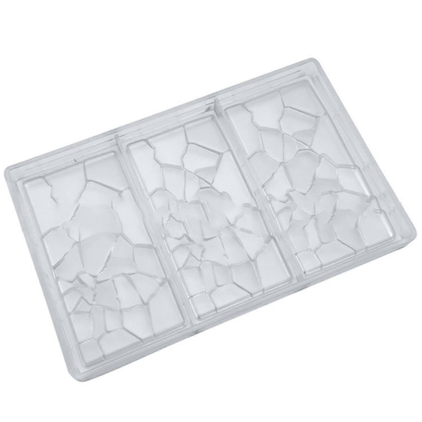 Crack Shape Chocolate Stencil Pc Chocolate Maker Diy Template With 3 Cavity Home Kitchen Supply