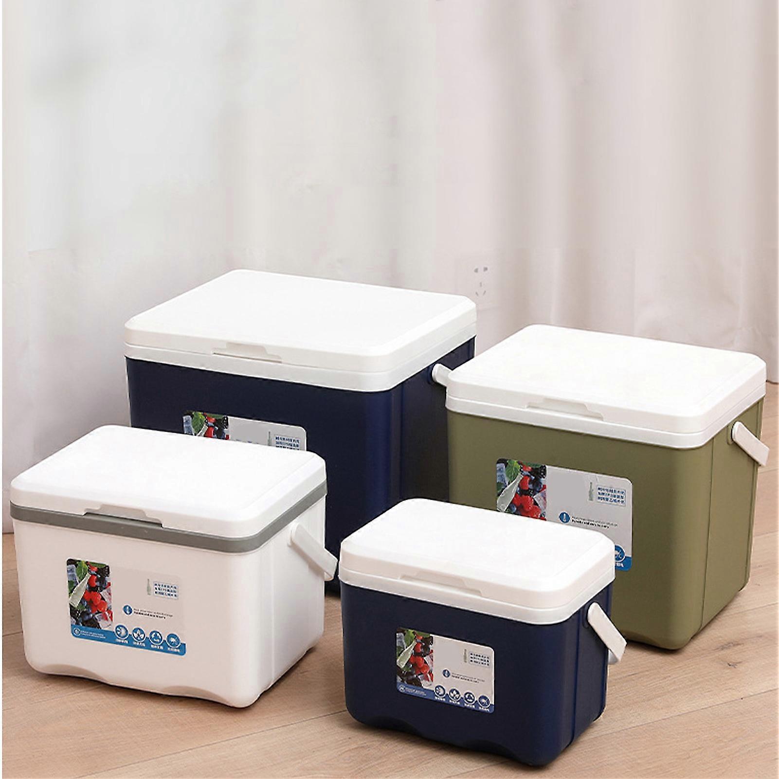 6L Insulated Food Delivery Box Thickened Food Grade PP Liner Heat Cold Insulation Box Container Case Blue 