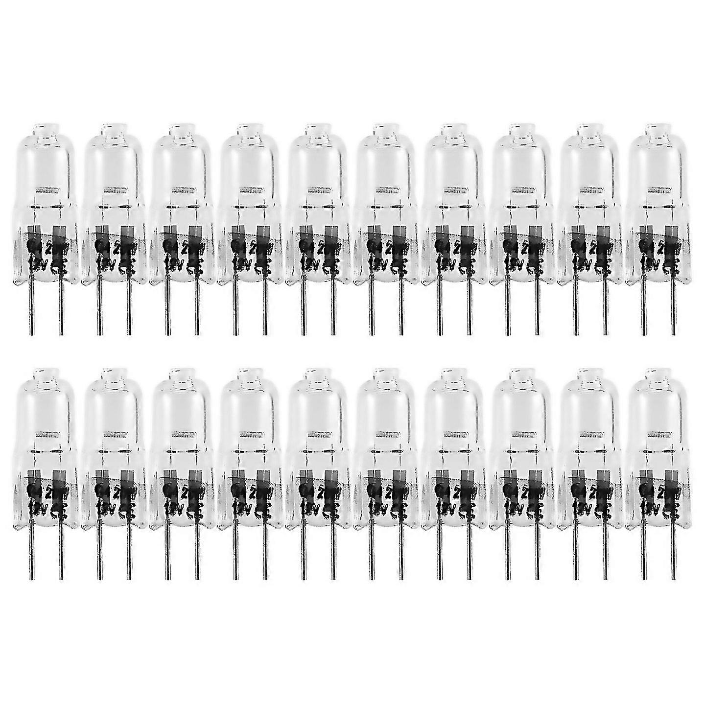 For 20 Pcs G4 Halogen Bulbs20w 12v Halogen Light Bulbs