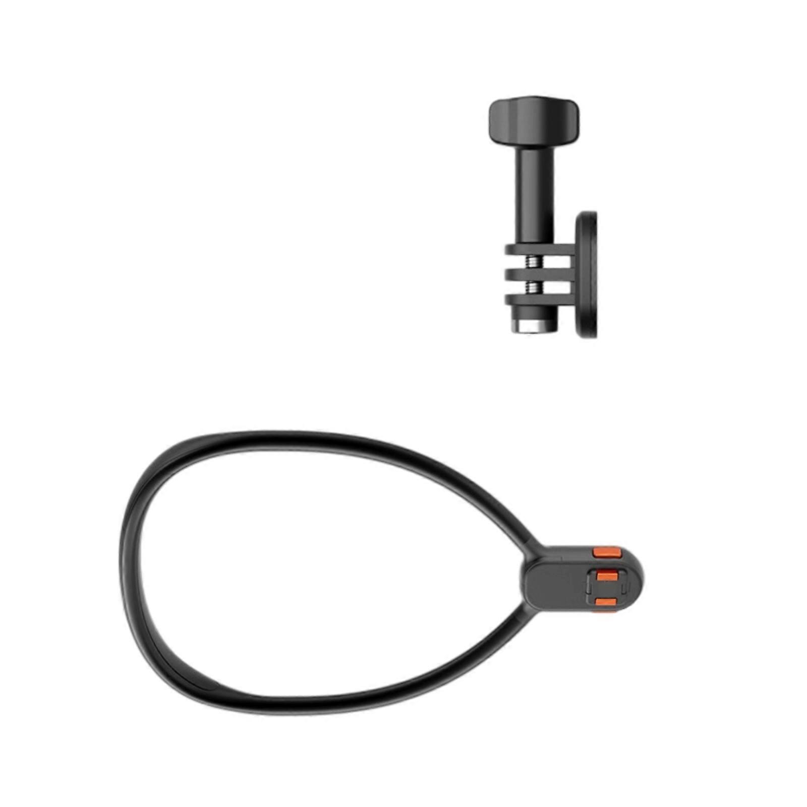 Adjustable Magnetic Neck Mount For Action Cameras With Quick Release Neck Clip And HandsFree Vlogging Accessory Multicolor