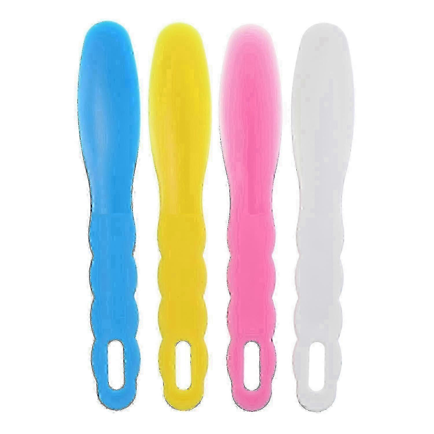 4PCS Plastic Mixing Spatulas, Dental Lab Tools with Comfortable Handle, Autoclavable