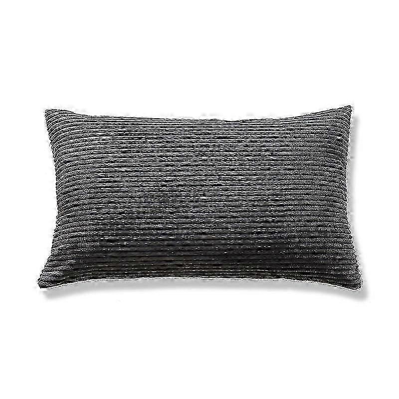 Decorative Rectangular Pillowcase - Corduroy Stripes Cushion Cover
