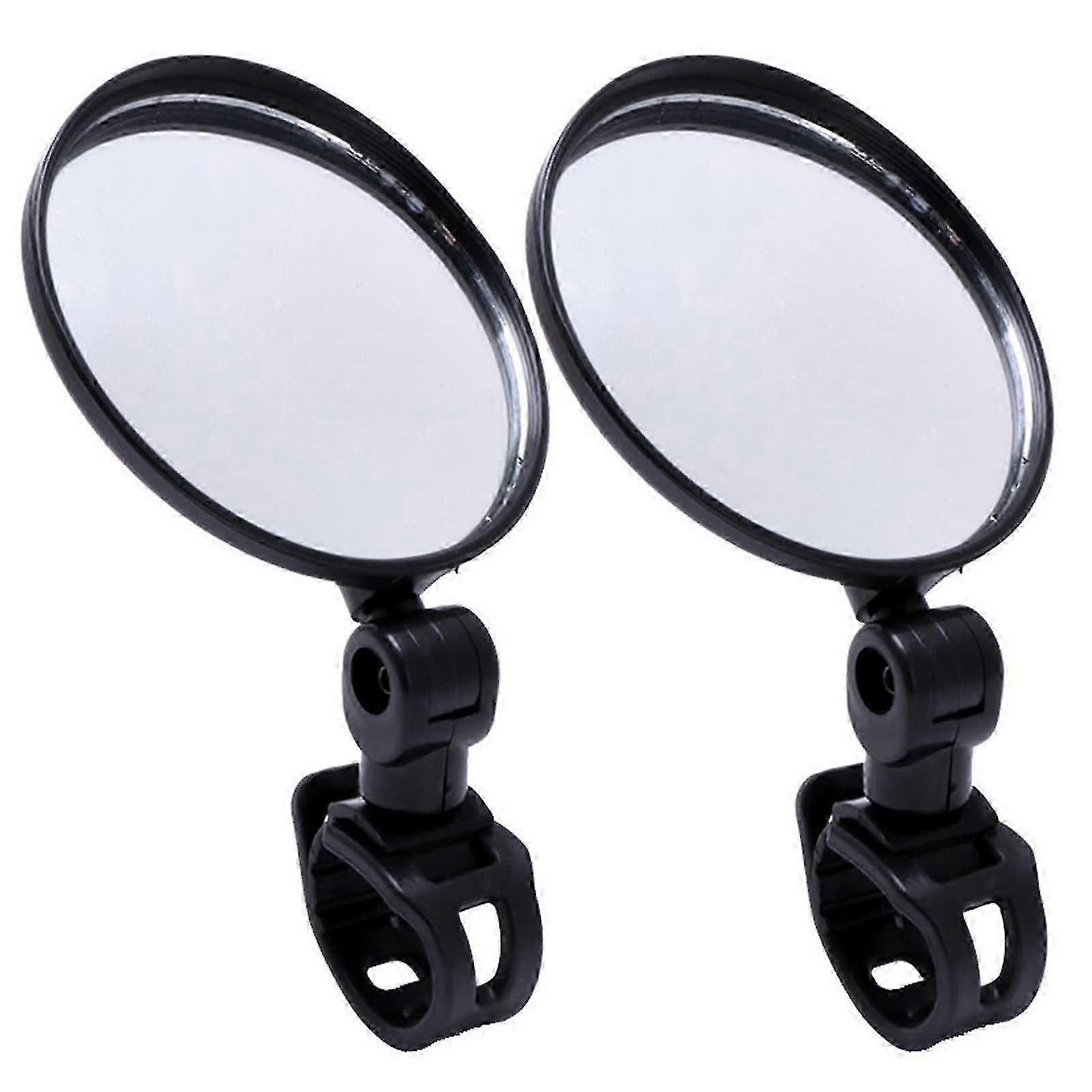 1 Pair Bicycle Rearview Mirrors Wider View 360-degree Rotatable Universal Bike Handlebar Rear View Mirrors Accessories