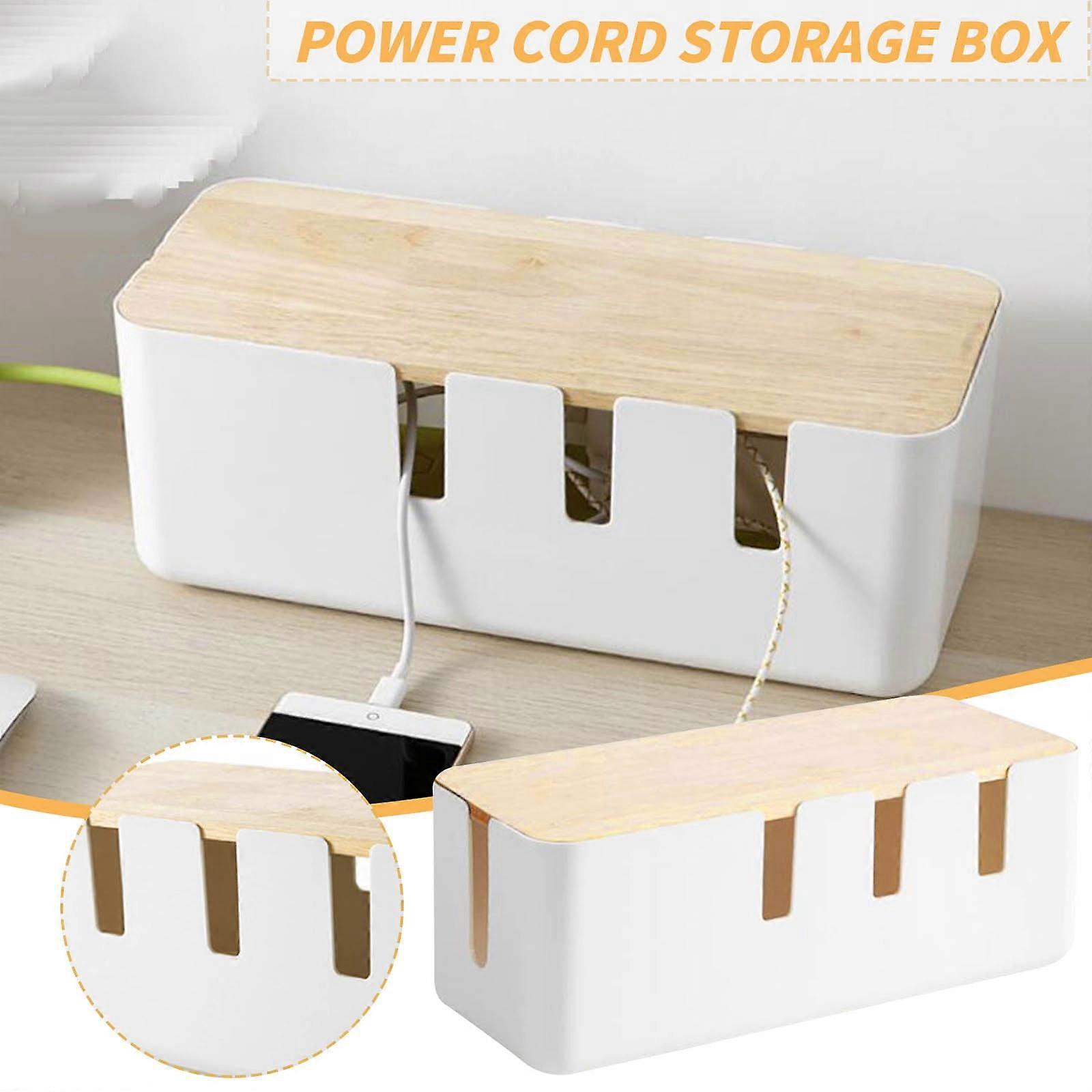 under 20$ Gnobogi Large White Cable Organizer Box Cable Box Cable Organizer Cable Box Durability Clearance
