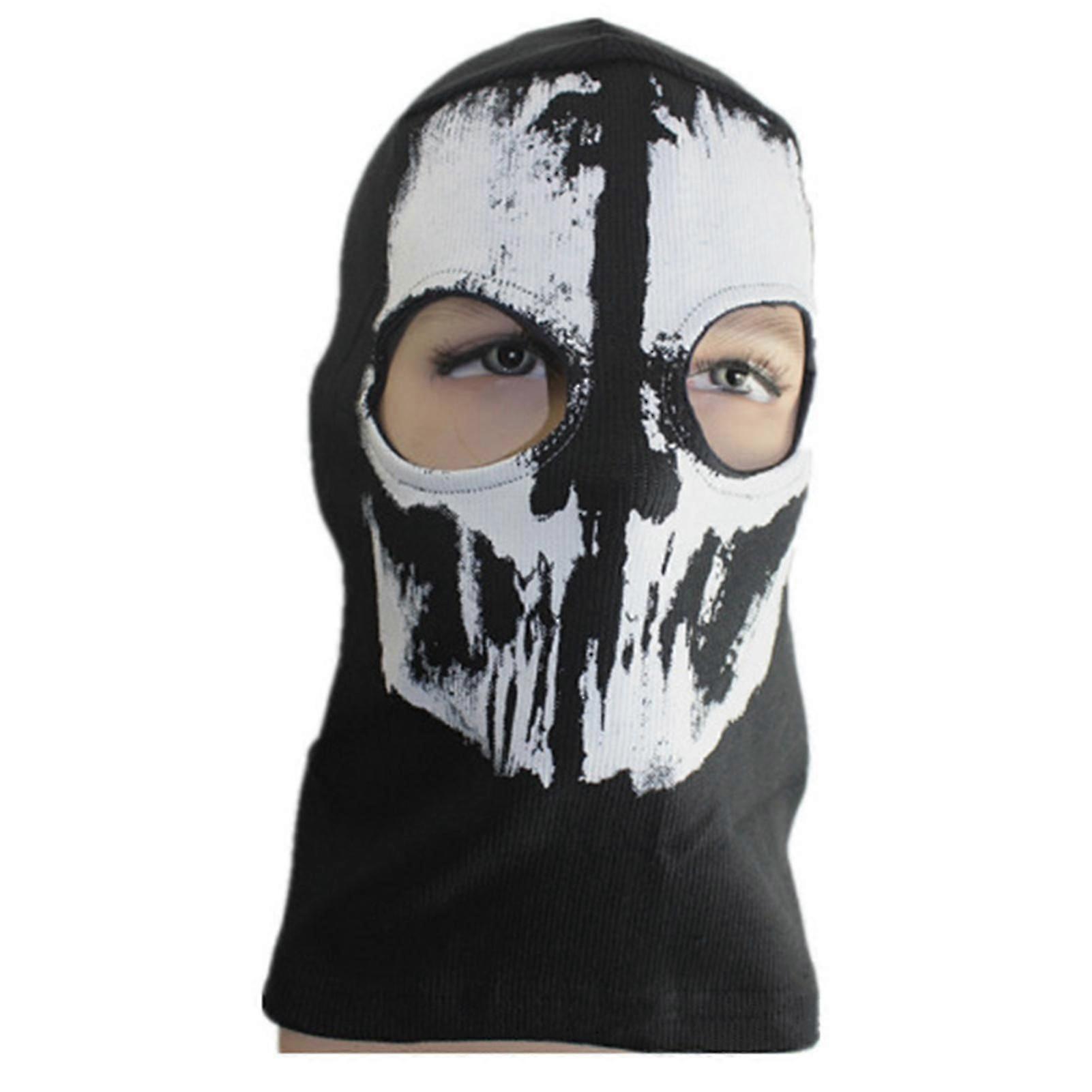 Riding Face Cover Stretchy Camouflage Not Shrink Motorcycle Riding Skull Headwear Halloween Supplies T