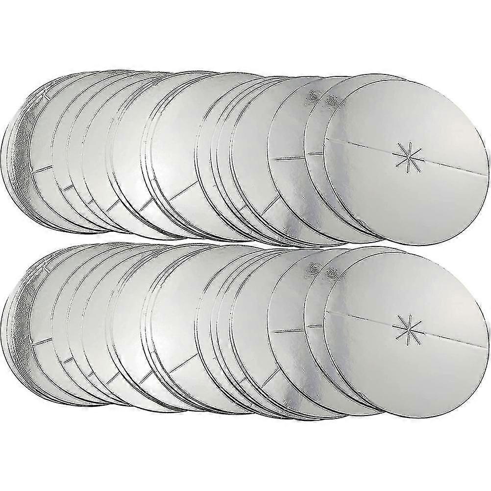 100 τεμ λευκό δίσκο σερβιρίσματος Χαρτόνι στάγδην προστατευτικά κεριά Προστατευτικά σταλαγματιάς Bobeche κηροπήγιο Συλλέκτες σταγόνων κεριών χαρτιού