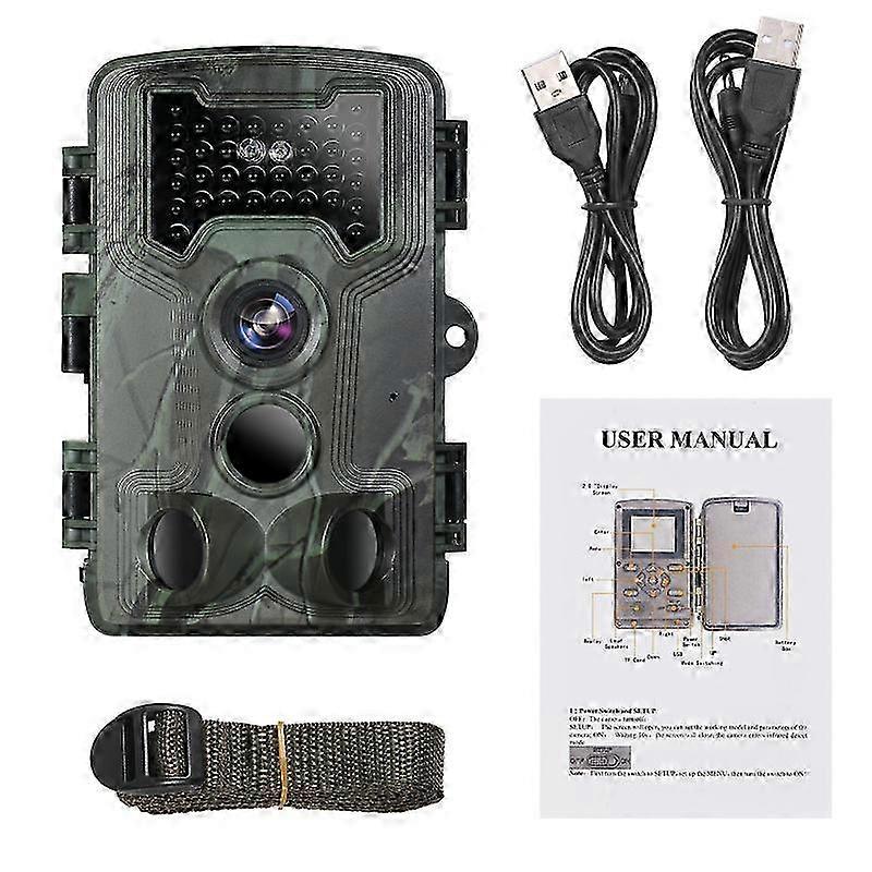 36MP 1080P Trail and Game Camera with Night Vision 3 PIR Sensors IP66 Hunting Camera for Outdoor Wildlife Scouting Researching