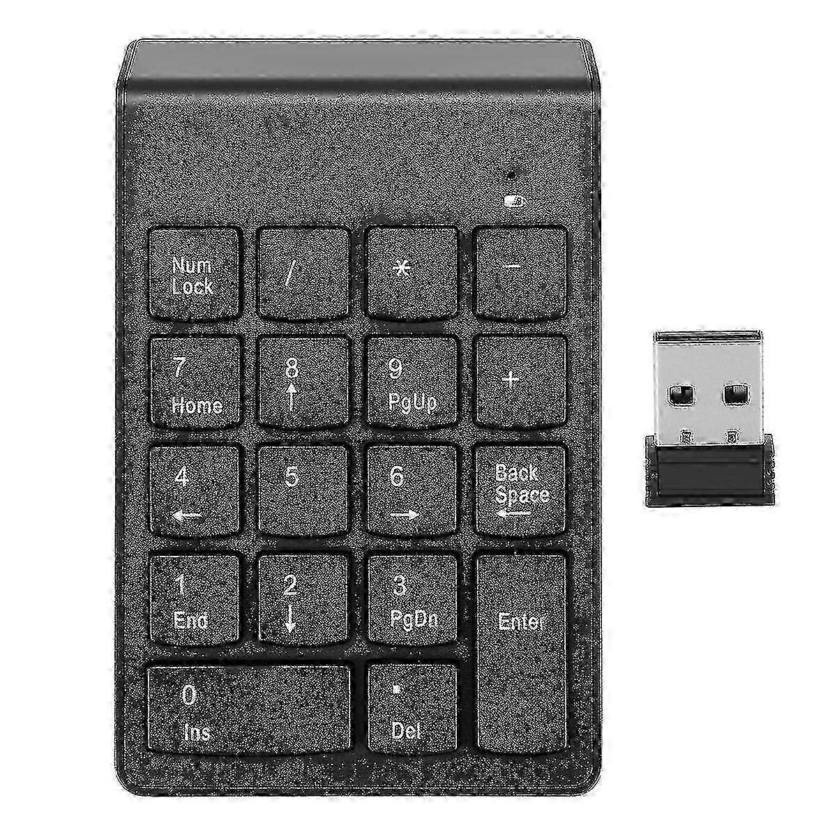 Wireless Numeric Keypad 18 Numpad With 2.4g Mini Usb Receiver Number Pad For Laptop Notebook, Deskt