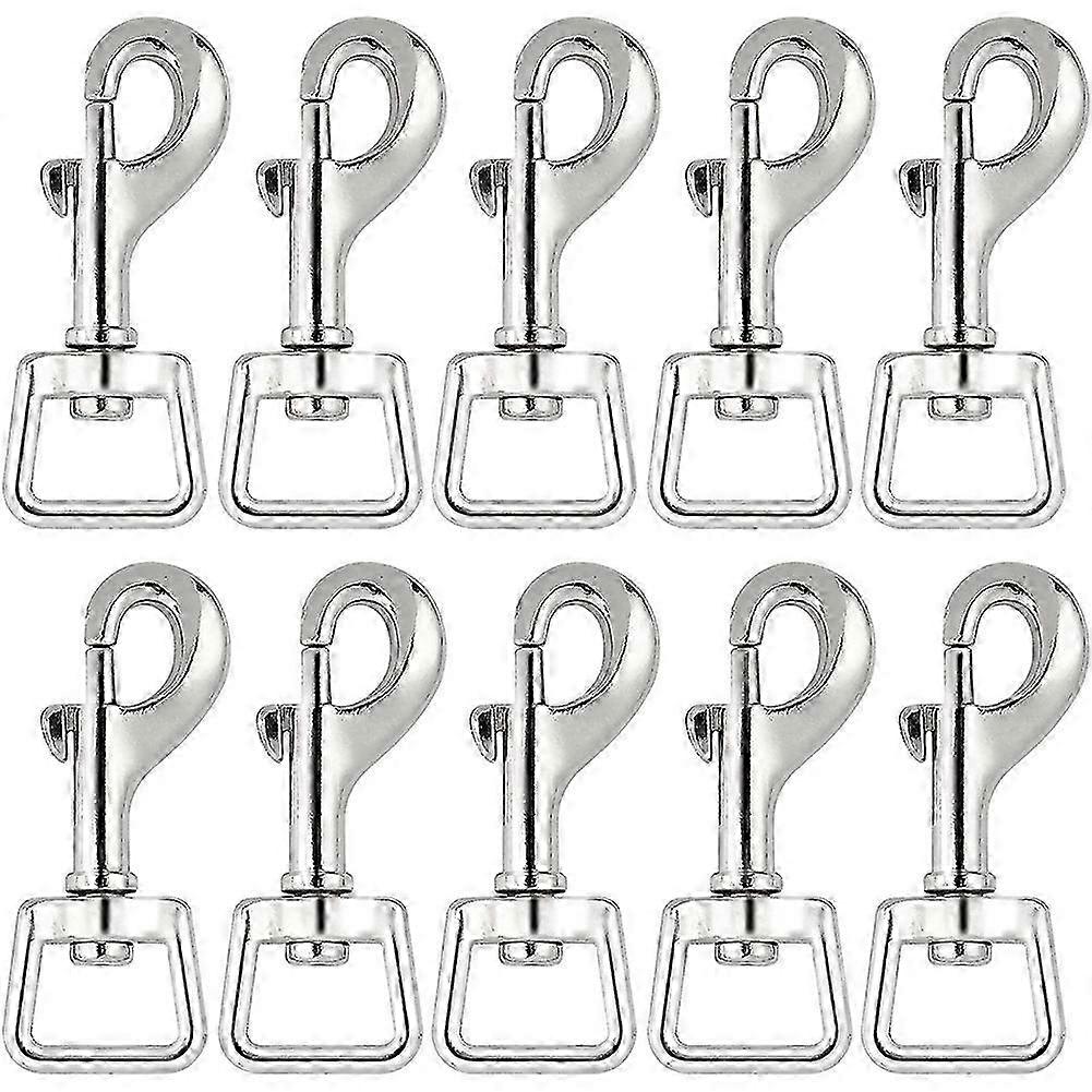 20pc Snap Hooks For Dog Leash Collar Linking, Heavy Duty Swivel Clasp Eye Buckle Trigger Clip For P