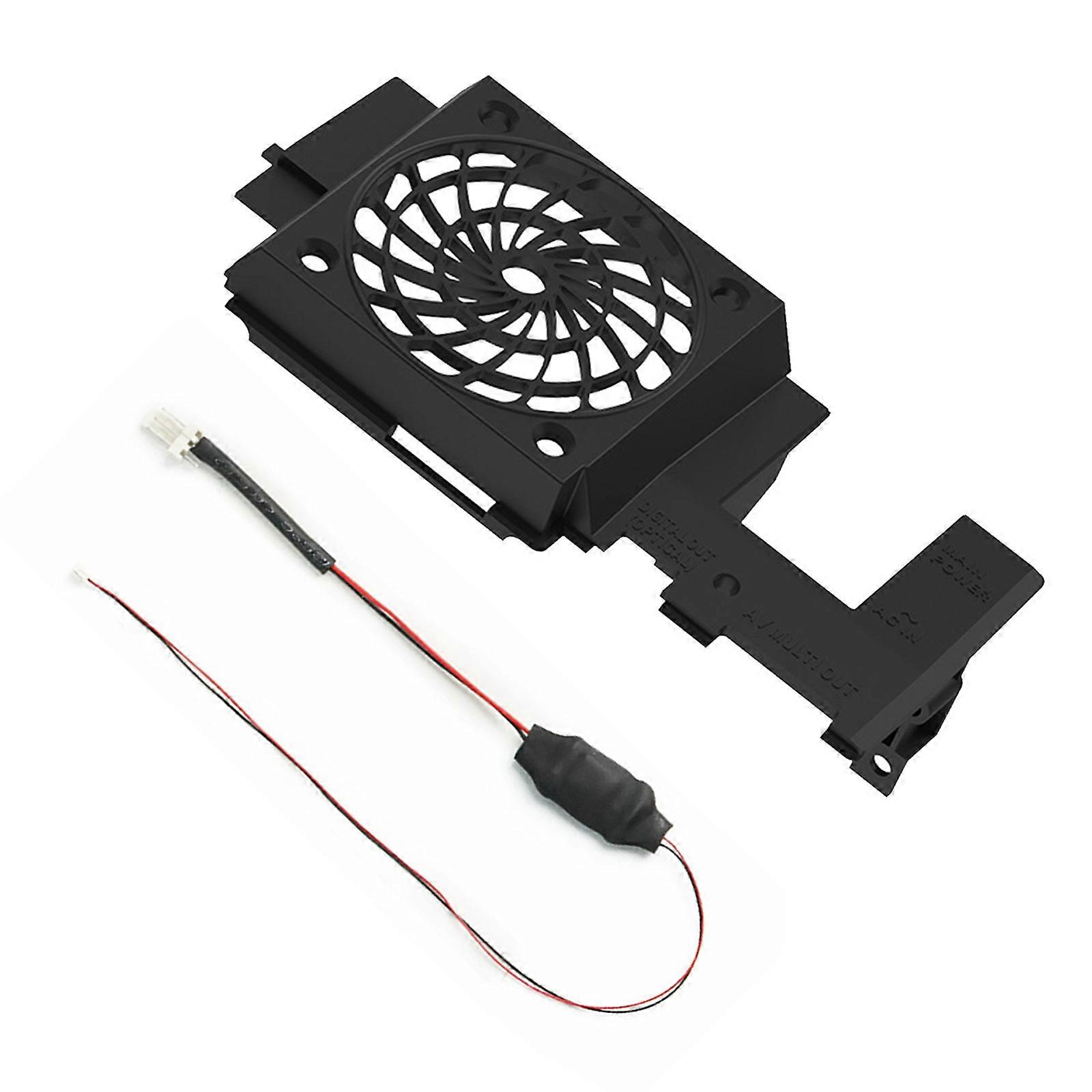 Cooling Fan Mute Fan Bracket with Cooling Fan Replacement Game Console Accessories for Fat SCPH-3XXXX SCPH-5XXXX Multicolor