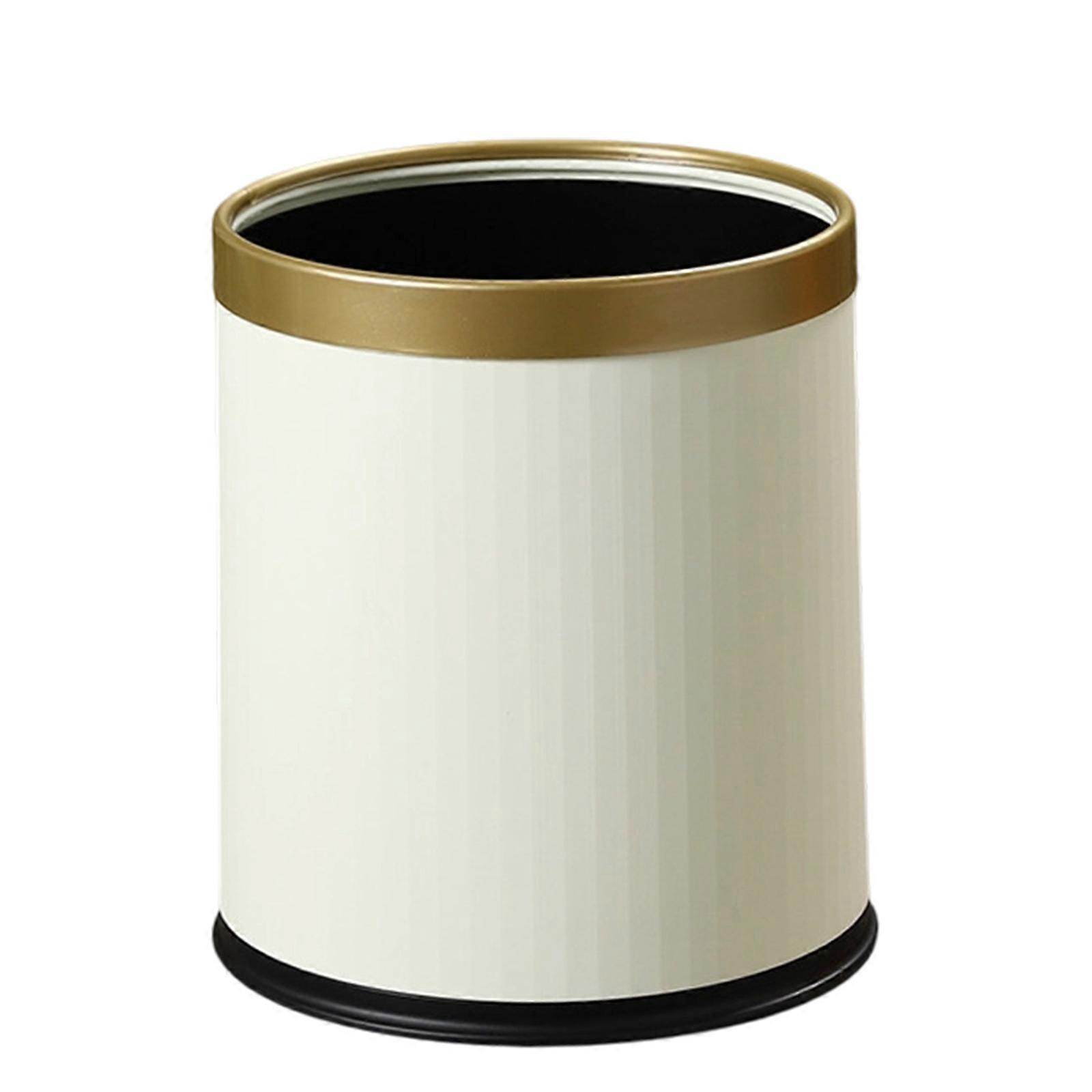 Double Layer Leak-proof Waste Bin With Press Fit Circle For Secure Bag Placement Durable Plastic Household Cleaning Accessory Multicolor