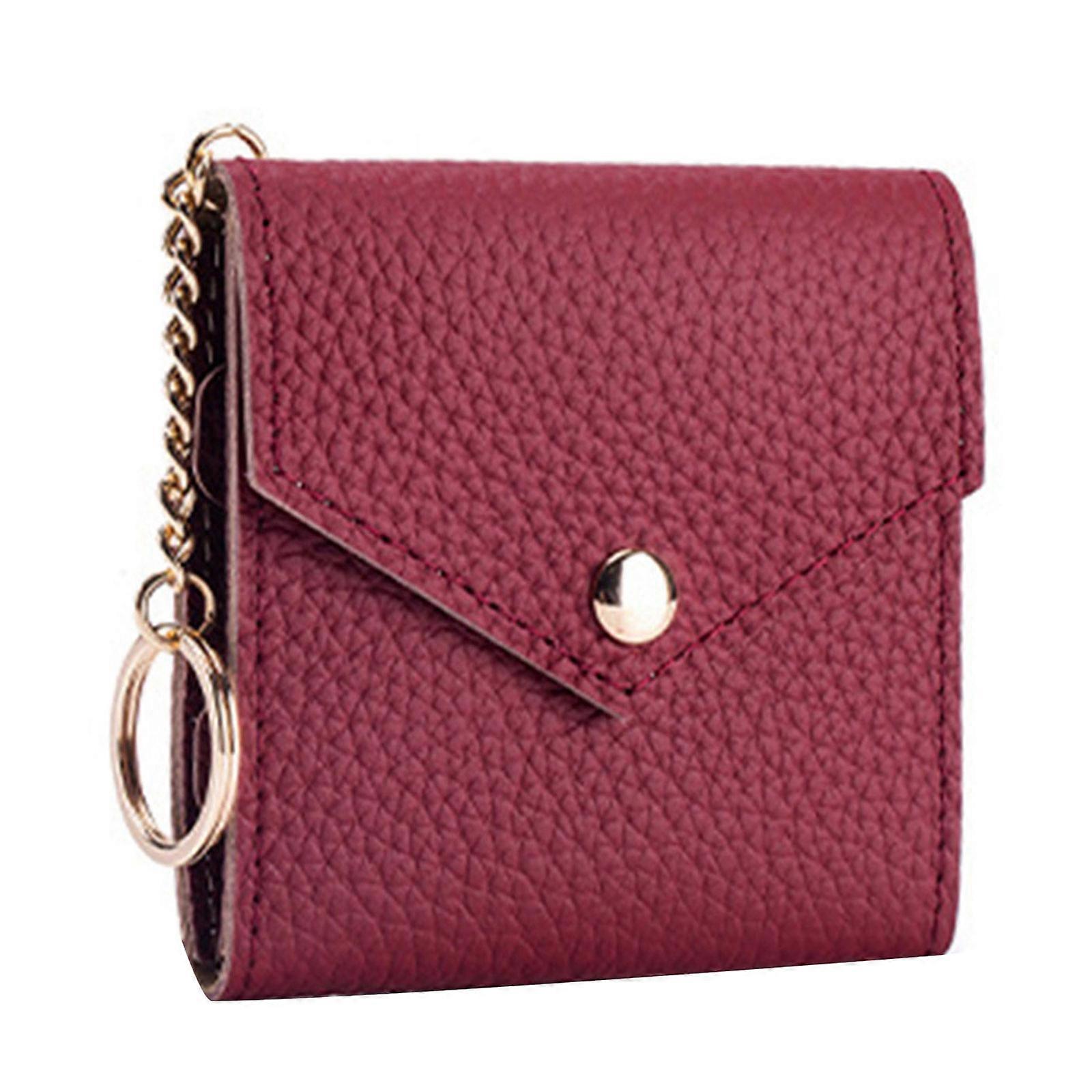 Multiple Function Jewelry For Travel Case Additional Cattlehide Substance Against Twist Interior Compartments  Burgundy