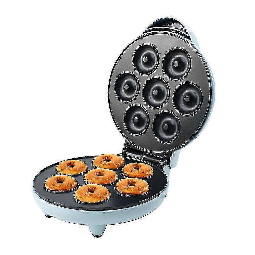 Mini Donut Maker, 7 Holes Mini Donut Machine, Non-Stick & Double-sided Heating Mini Donut Maker Machine for Kid-Friendly Breakfast Desserts