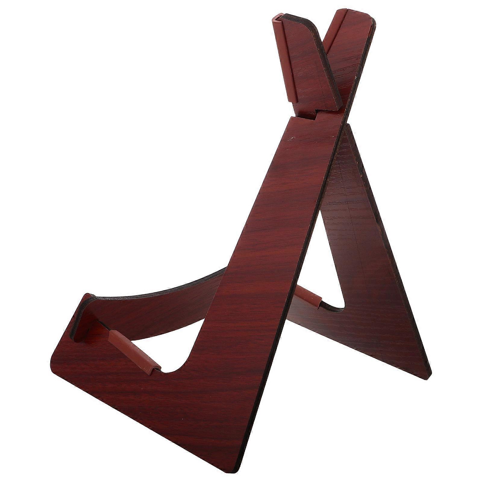 Detachable Ukulele Stand for Musicians Home Use Simple Design Brown Wood Display Holder 1 Set