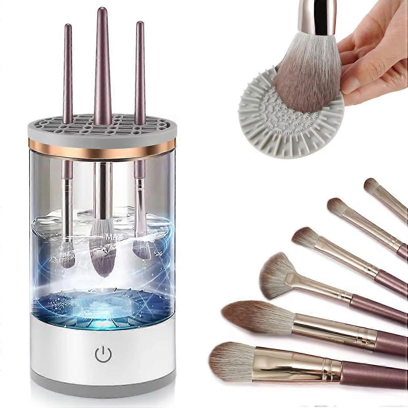 Electric Makeup Brush Cleaner Machine for Deep Cleaning and Quick Drying Cosmetic Brushes