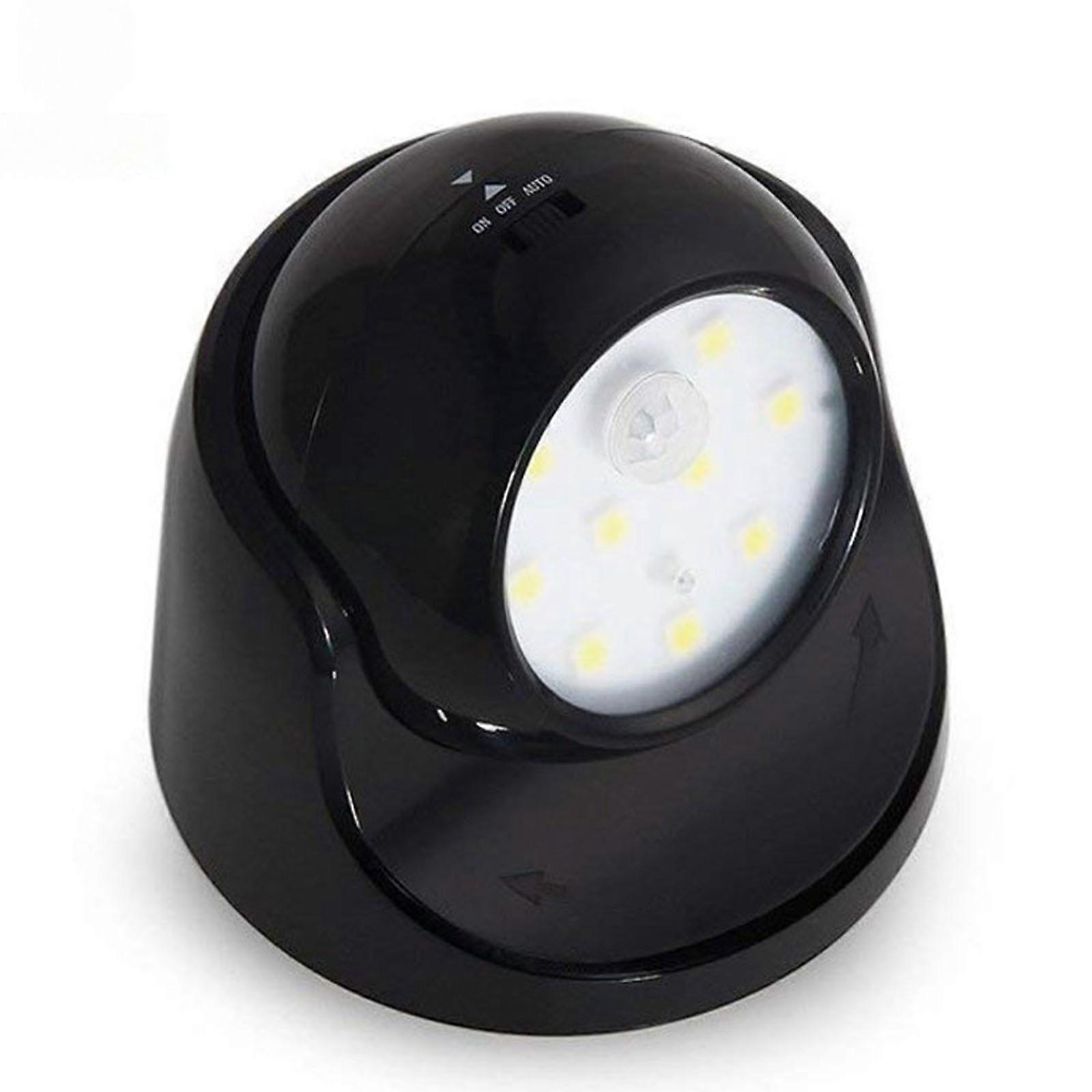 Wireless Rechargeable Night Light with Motion Detection and Easy Installation Bedroom Rotating Sensor Light ABS Texture Multicolor