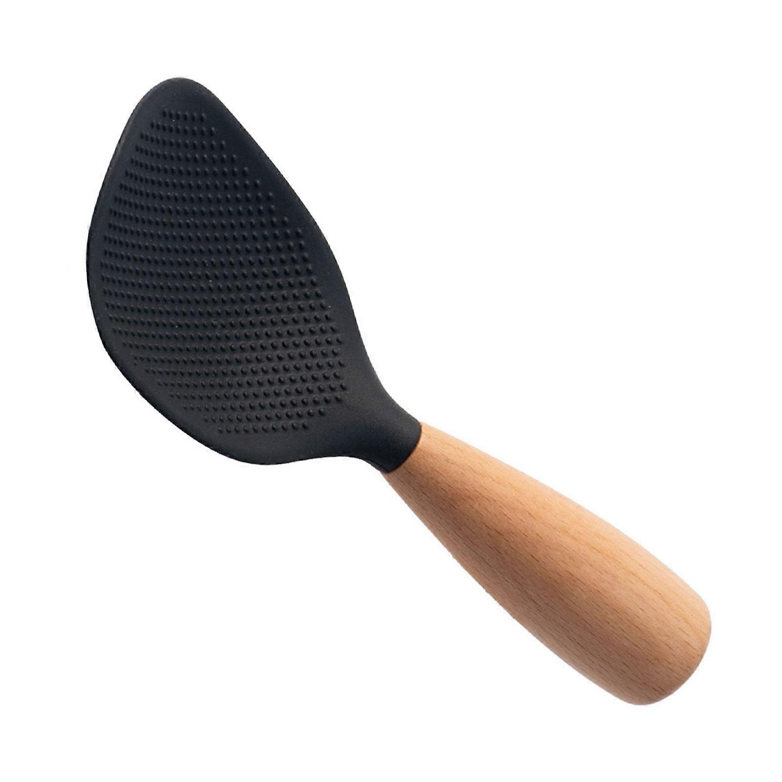 Pala de arroz antiadherente de silicona, resistente a altas temperaturas, ideal para cocinar y servir. Multicolor.