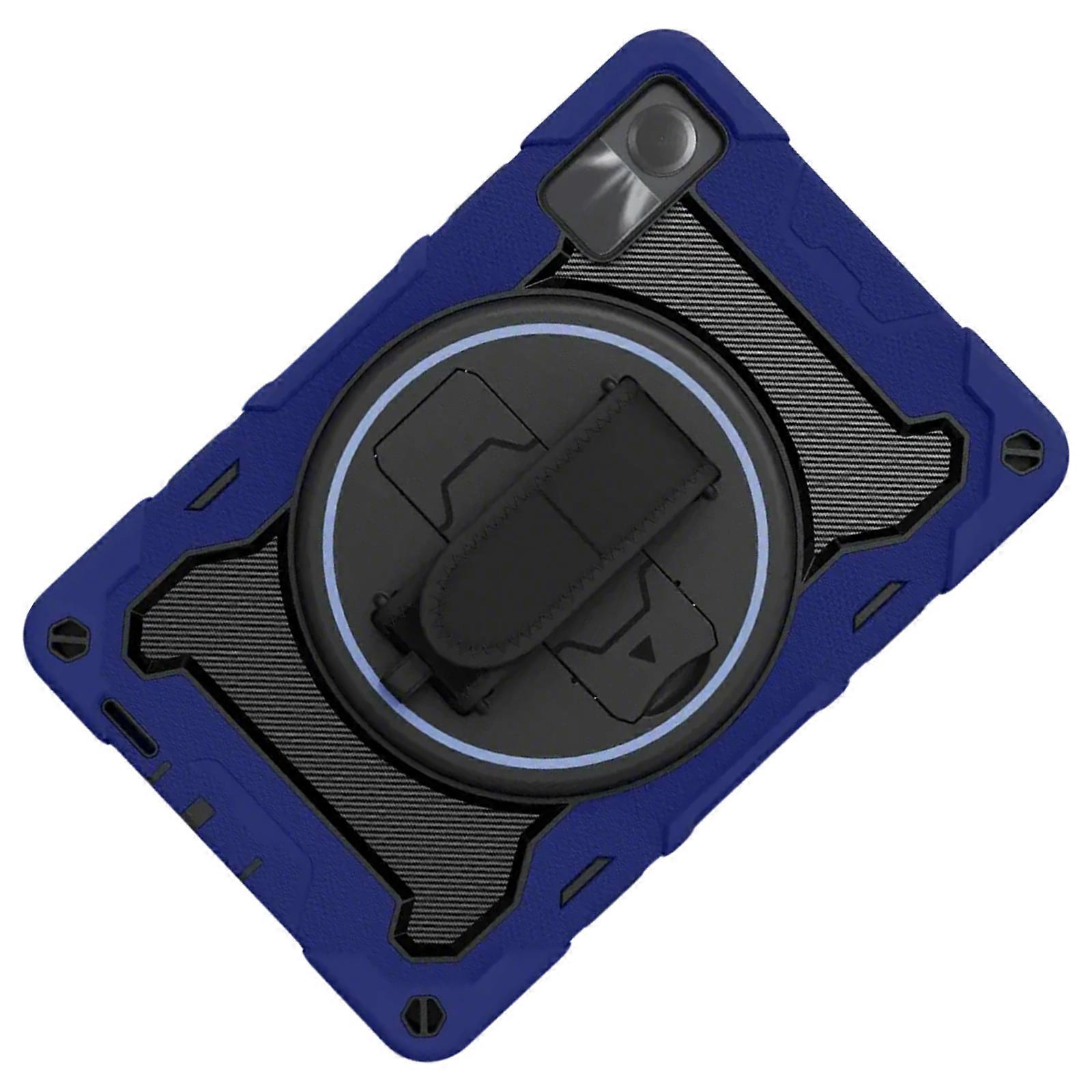 Scratches Resistant Case for Pad 2023 With 360 Degree Rotating Stand Silicone Sleeve  Navy blue