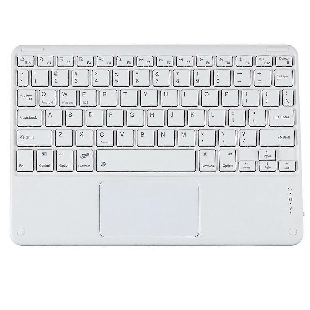 Touchpad Wireless Keyboard Bluetooth Keyboard for PC Tablet Gaming White