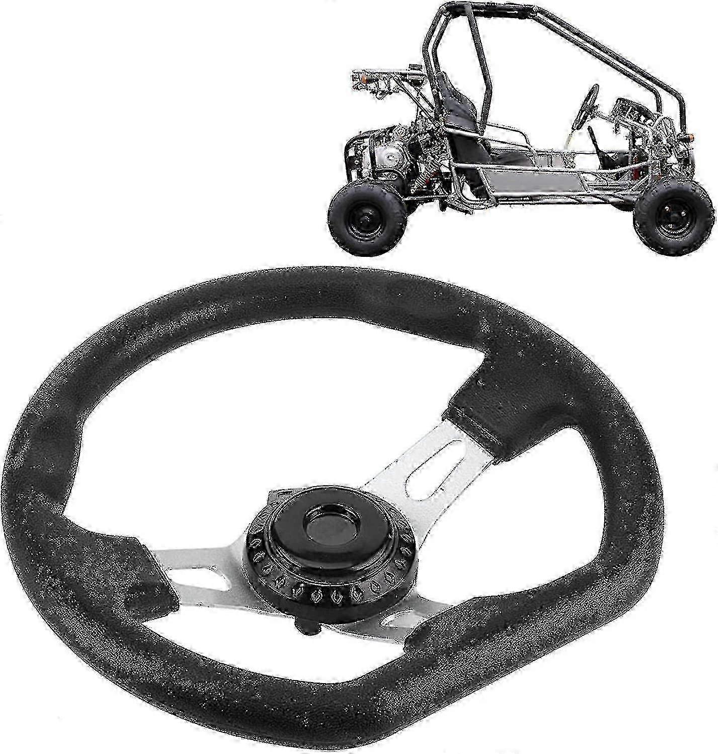 Hgbd 270mm Go-kart Steering Wheel Compatible Buggy Racing Cart Accessory_Dec