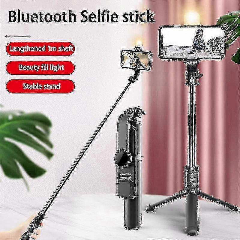 6 In 1 Wireless Bluetooth Selfie Stick Foldable Mini Tripod With Fill Light
