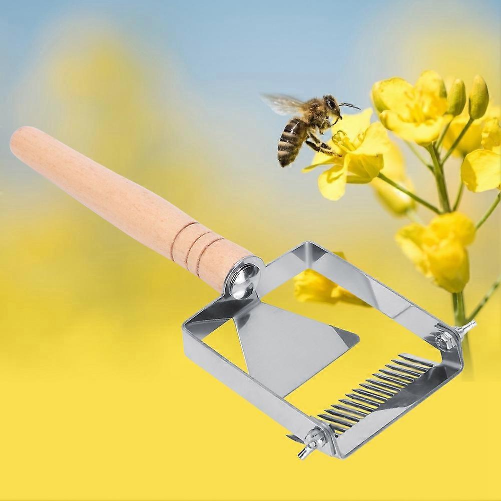 Adjustable Stainless Steel Beehive Scraper Beekeeping Uncapping Fork Tool Equipment