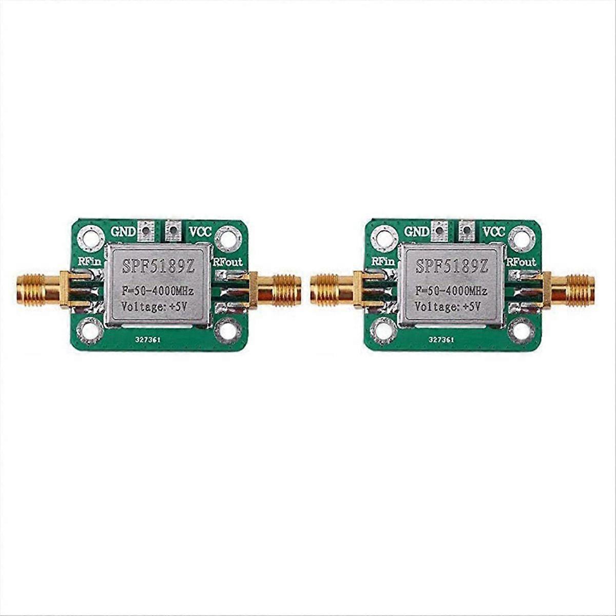 2X Amplifier, Low Noise LNA 50 to 4000MHz SPF5189Z Amplifier for Amplifying FM HF VHF UHF Radio Sign