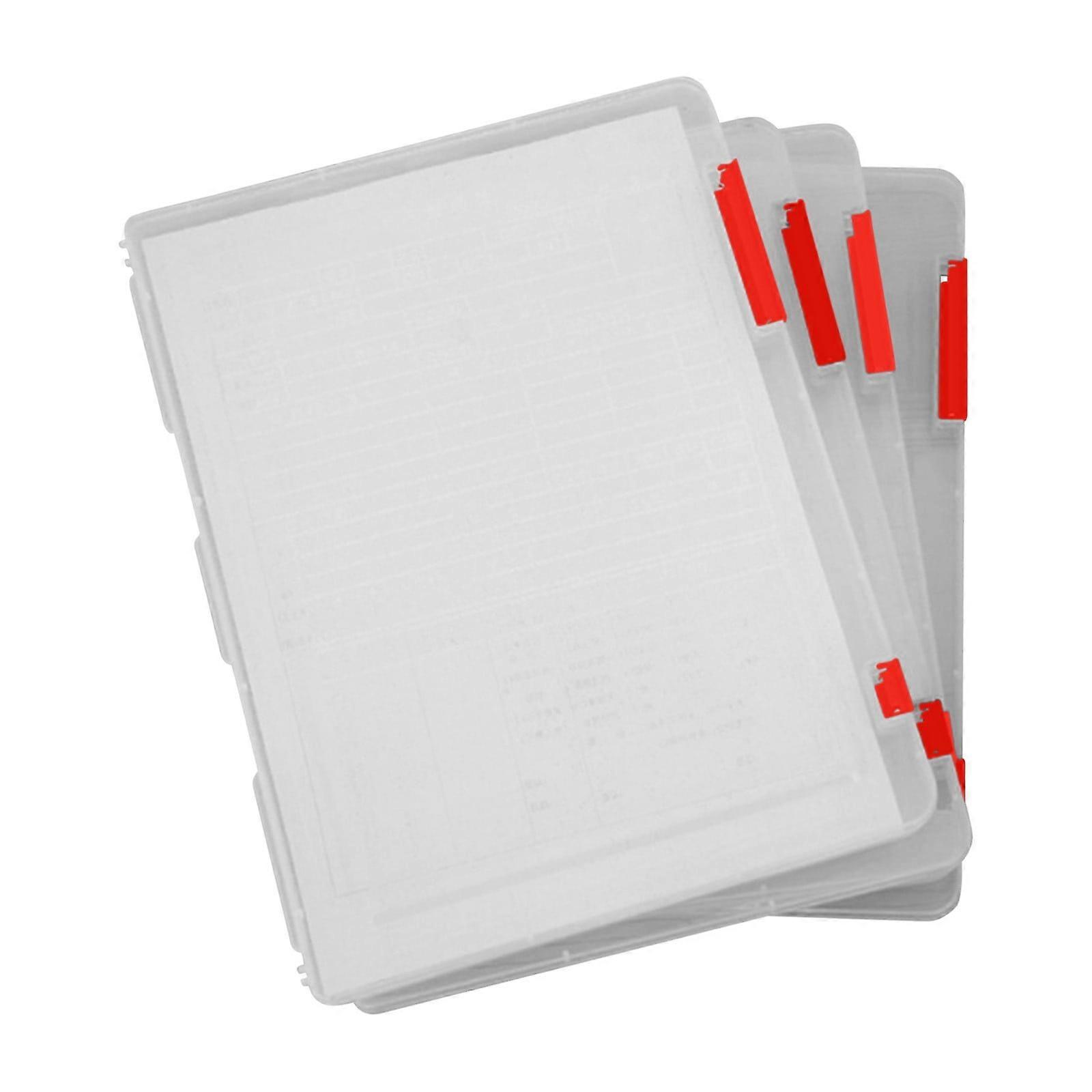 YiFudd Transparent Storage Box Clear Plastic Document Paper Filling Case File Box