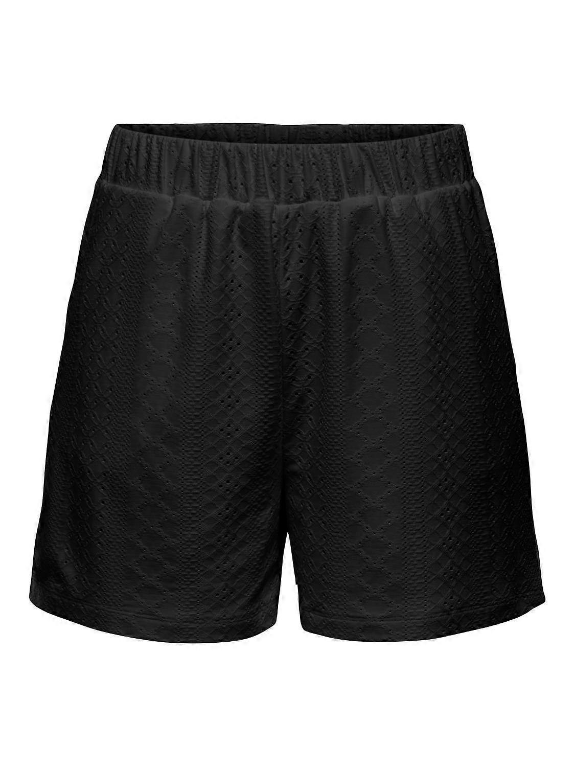 JDY Women's Shorts with Elastic Waist Loose Fit Practical Side Pockets