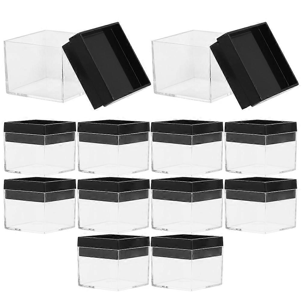 Mineral Specimen Display Boxes Transparent Storage Box for 60Pcs