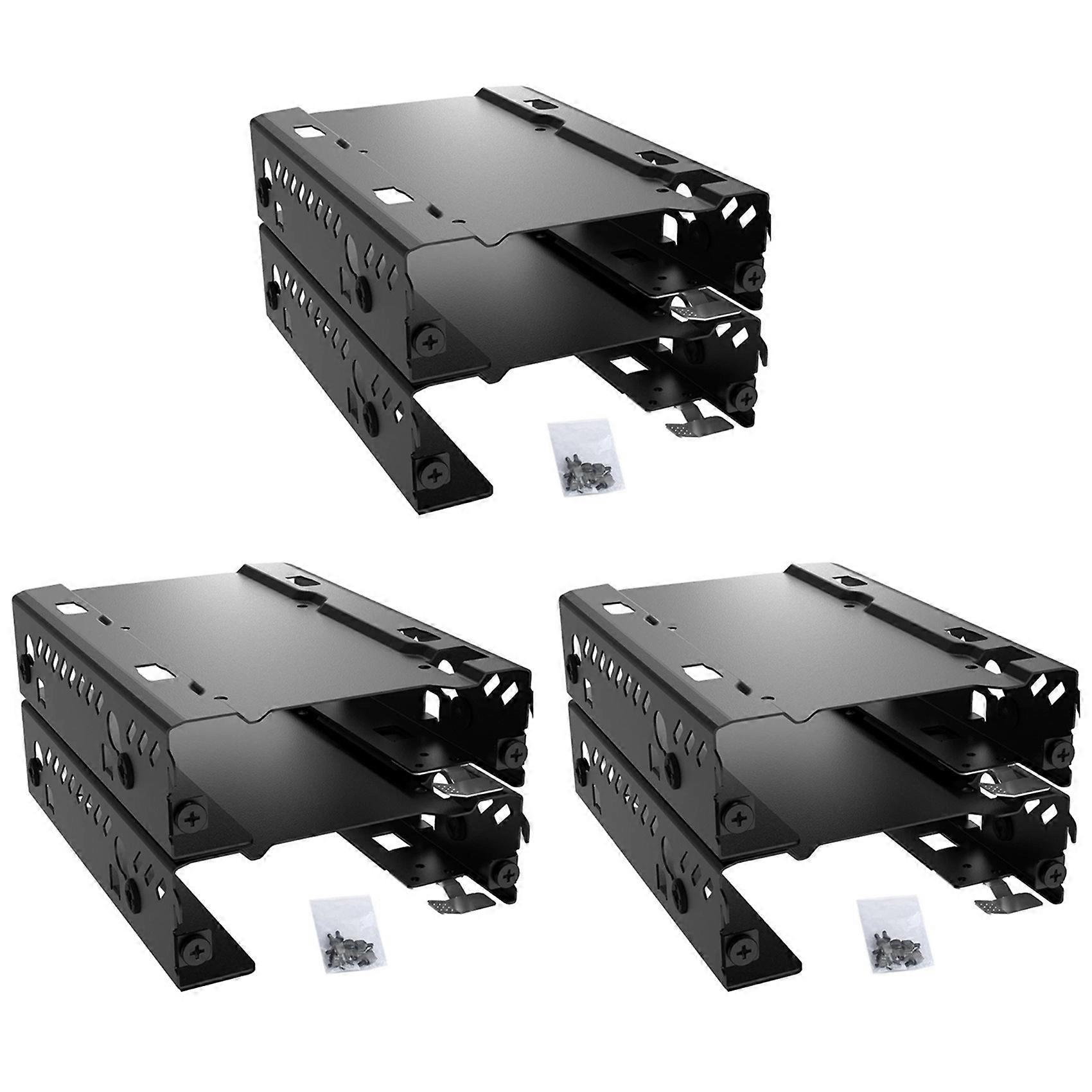 Phanteks 6 Pack Stackable 3.5 / 2.5 Inch Duo Cases HDD Hard Drive Mounting Bracket Adapter