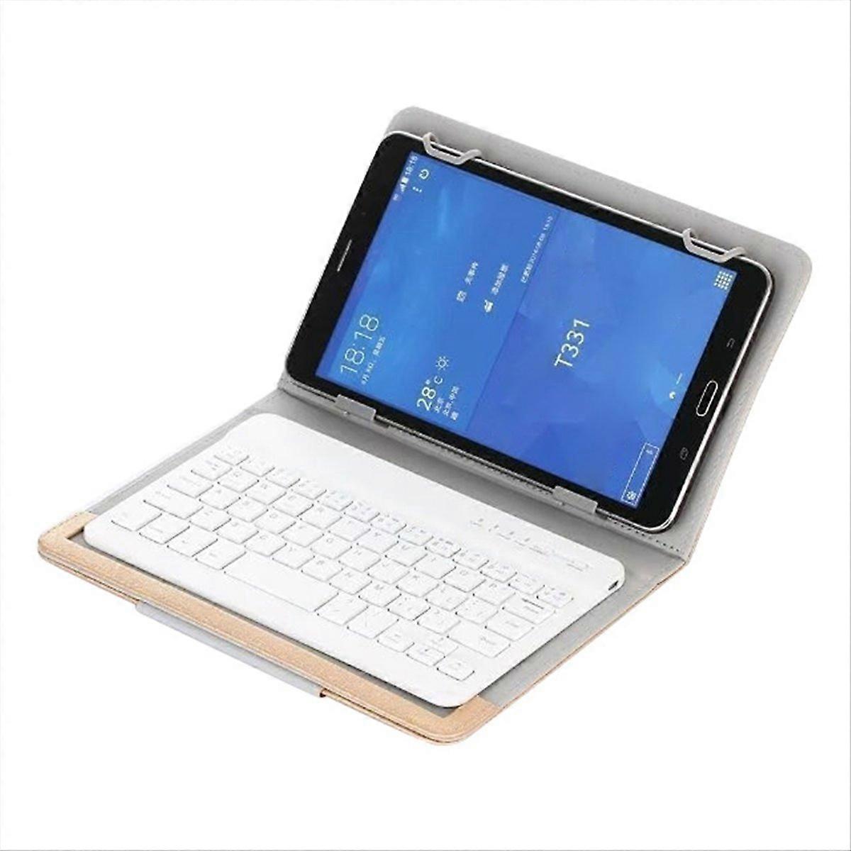 10 Inch Wireless Bluetooth Keyboard with Stand for Windows Gold