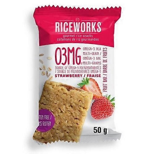 Riceworks Strawberry Omega 3 Fruit Bar, 50 Grams (Case Of 9)
