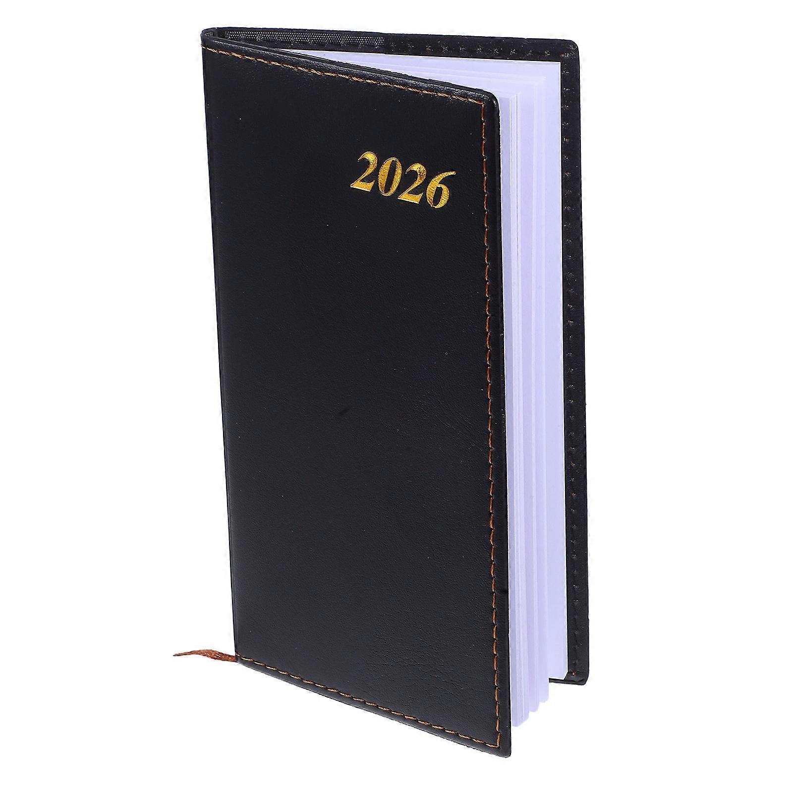 Goal Setting Planner A6 Size Cover Notebook Suitable For Personal Use Black 1Pack