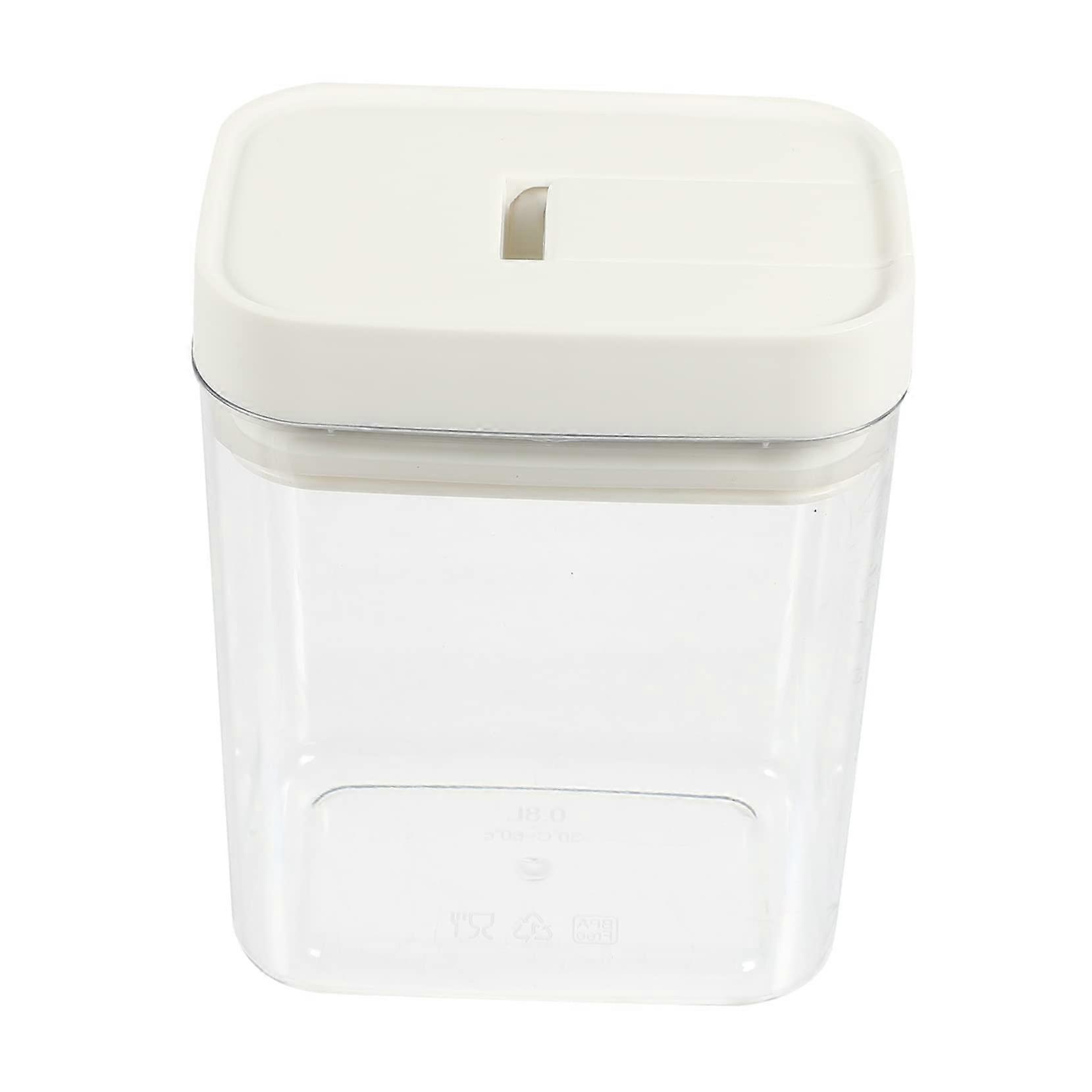 Airtight Cereal Container with Lid for Kitchen Organization, Clear Food Storage Box for Snacks