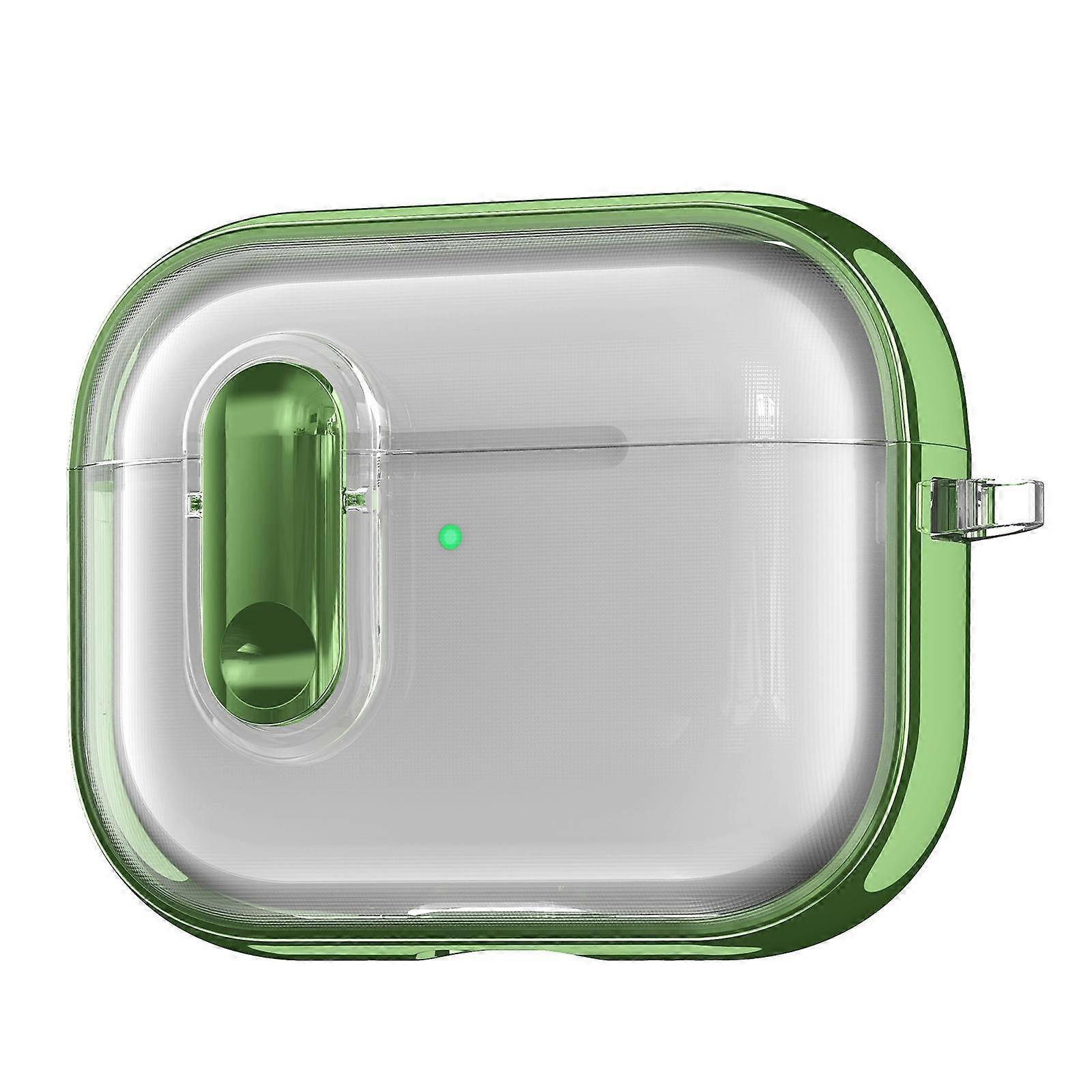 For AirPods Pro 3 Clear Electroplating Wireless Earphones Case with Switch