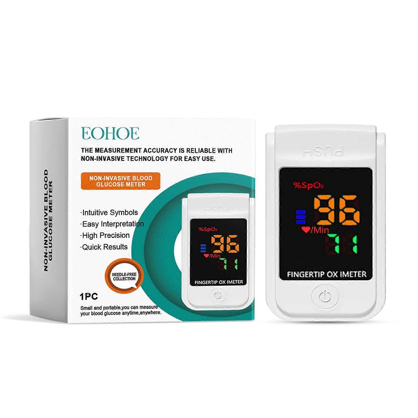 Medidor de glucosa en sangre fácil de usar, diseño portátil y fácil de usar para personas mayores.