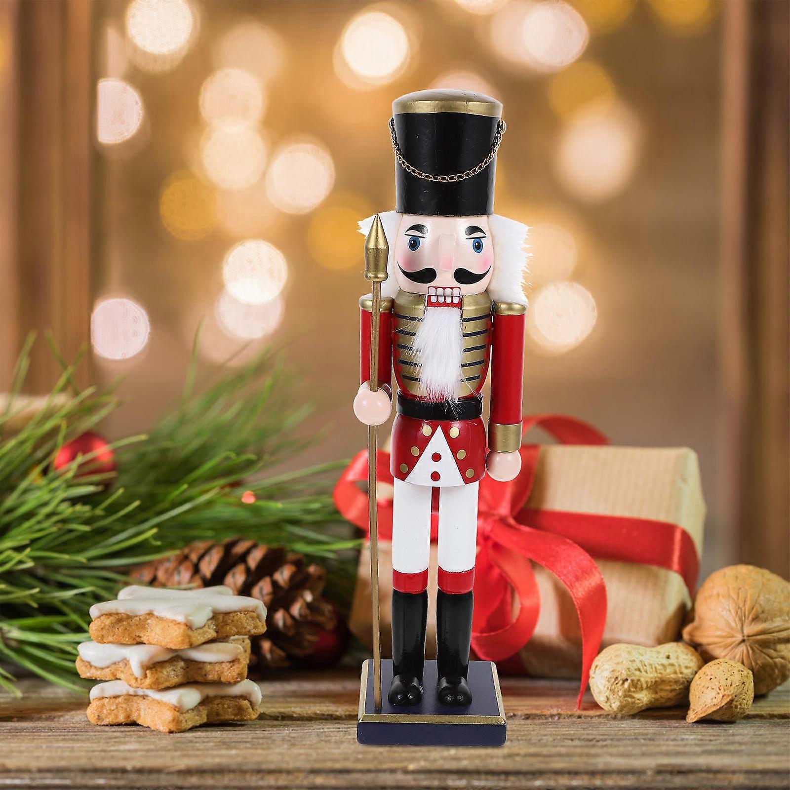 Julnötknäpparfigur Nötknäppare Nötknäppare i trä Soldatfigurer Julnötknäppare