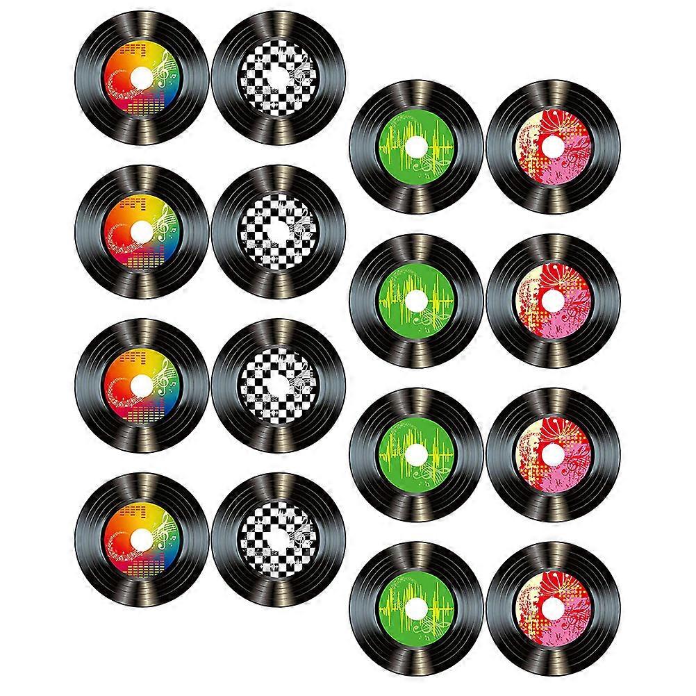 32Pcs Vinyl Record Wall Decor for Indoor Decorative Use