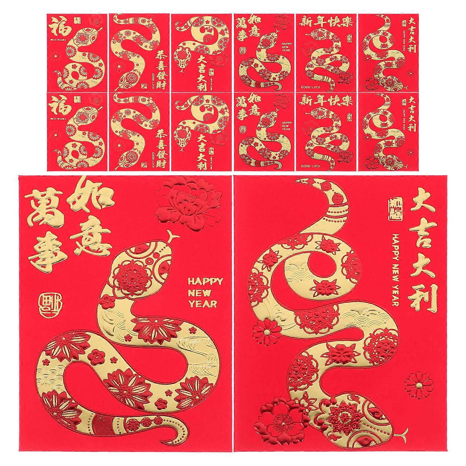 Chinese Style Red Envelopes 108 Pcs Rectangular For Relatives Weddings Made From Safe Material Gift Packaging
