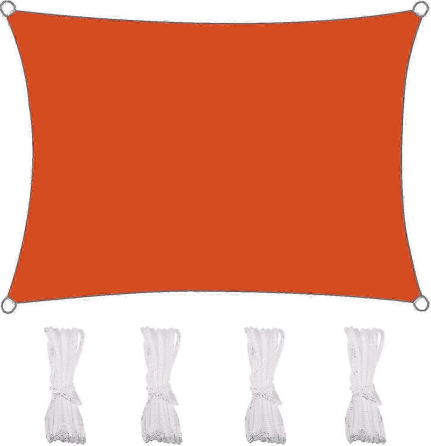 Shade Sail Rectangular Shade Tarpaulin Outdoor Waterproof And Uv Resistant,2*1.8m,black