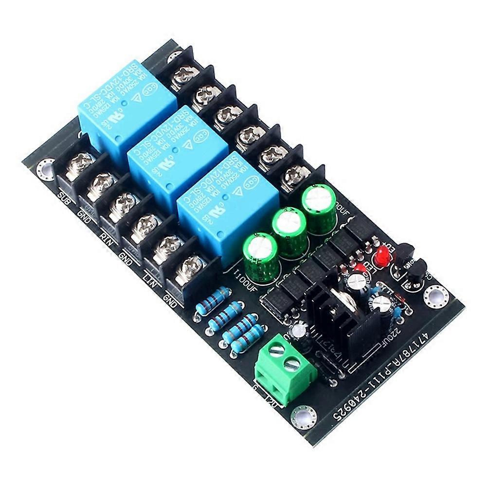 300W Digital Amplifier Speaker Protection Board Relay Protection Module 2.1 Three-Channel Speaker Delay Protection