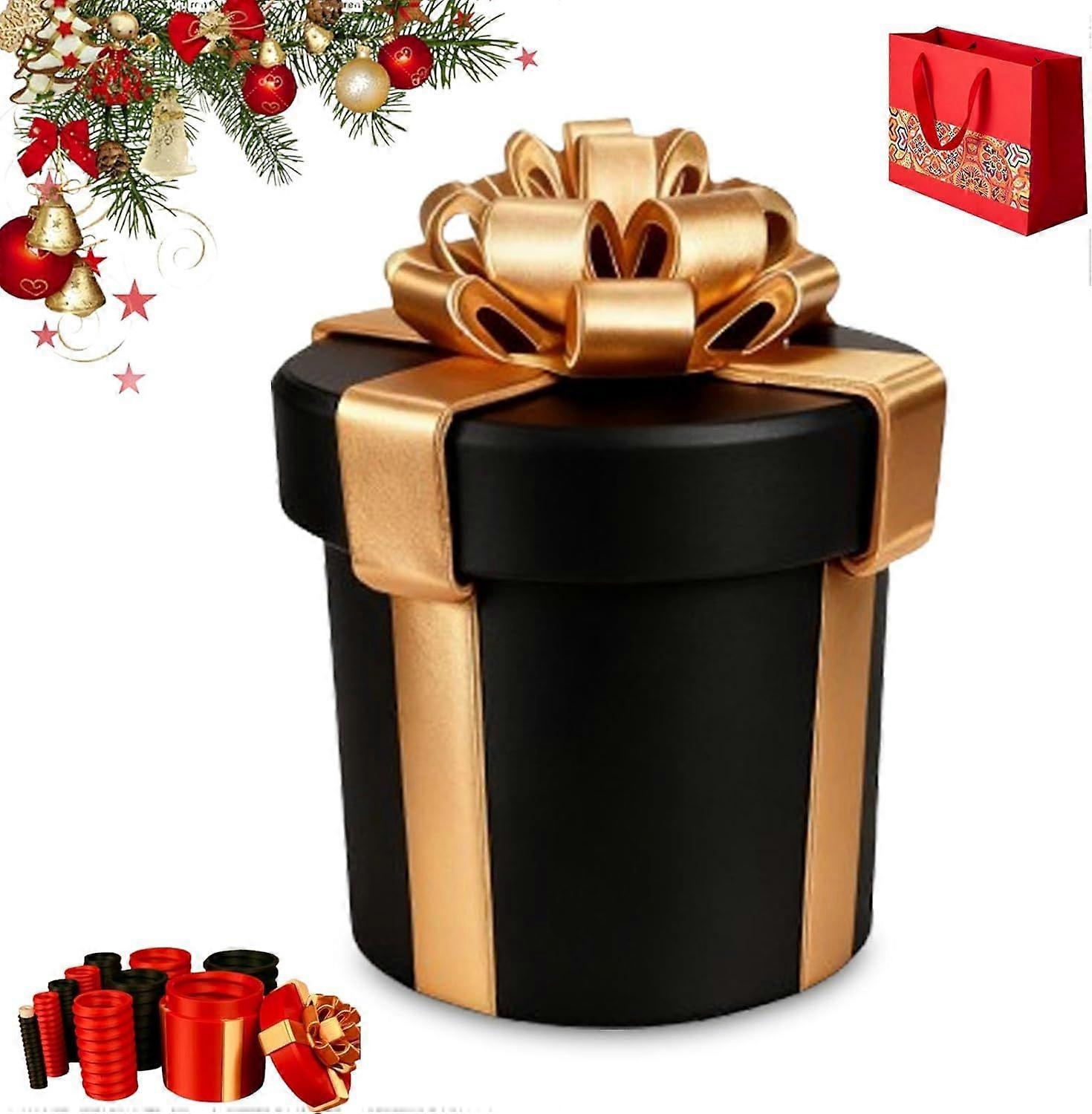 Annoying Gift Box with Screws, Reusable Screw Gifts Box Prank, Funny Hard to Open Gifts Boxes Prank for Christmas & Fun Party Game (Blue)