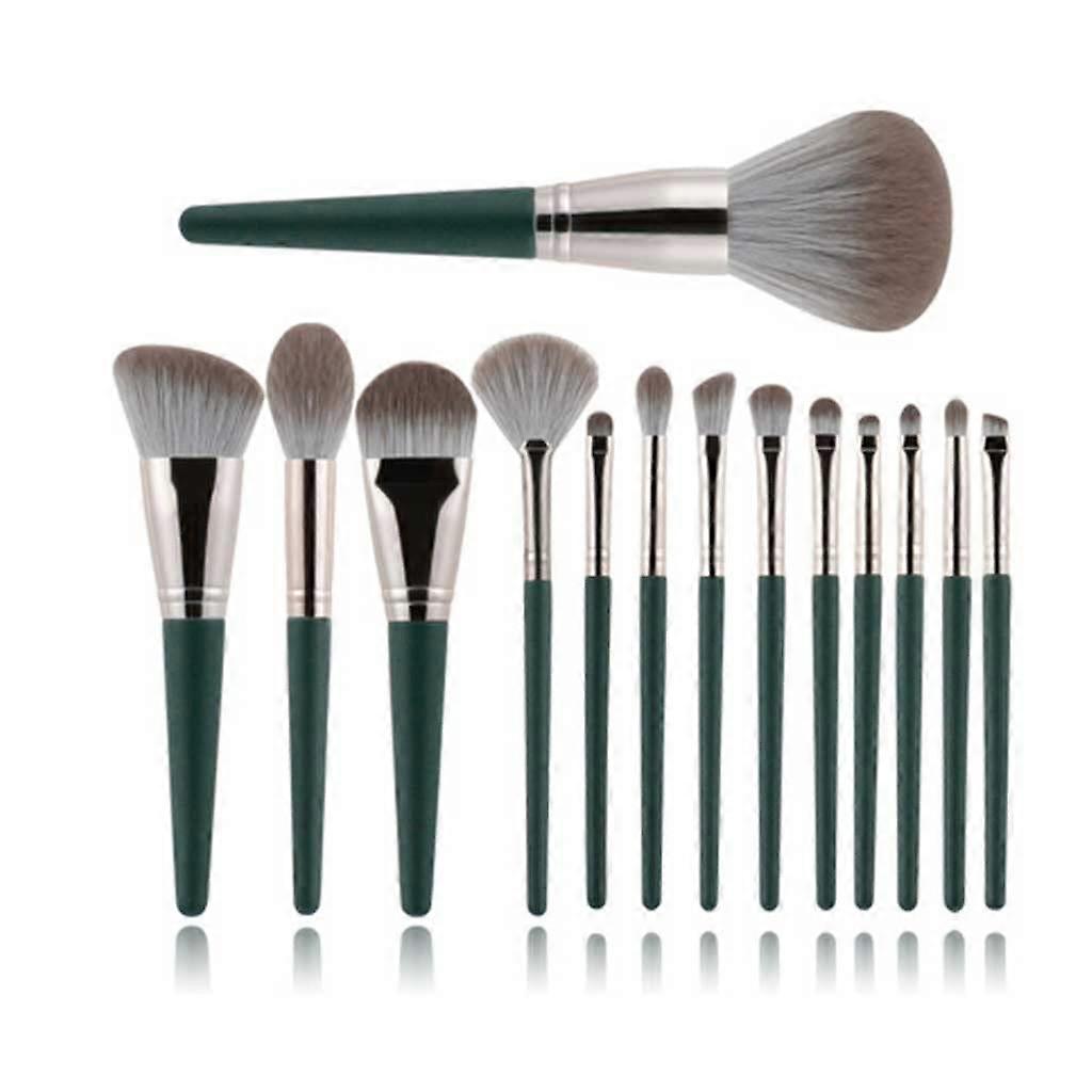 Champagne Makeup Brush Set 14pcs for Foundation Blush Eyeshadow with FadeResistant Bristles