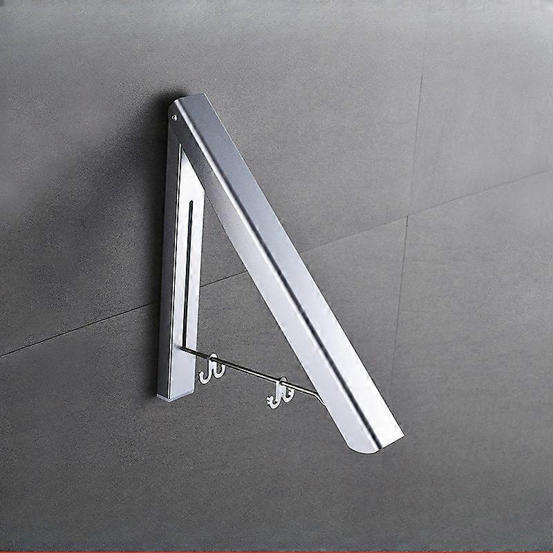 Space aluminum telescopic drying rack, balcony wall mounted invisible drying rack