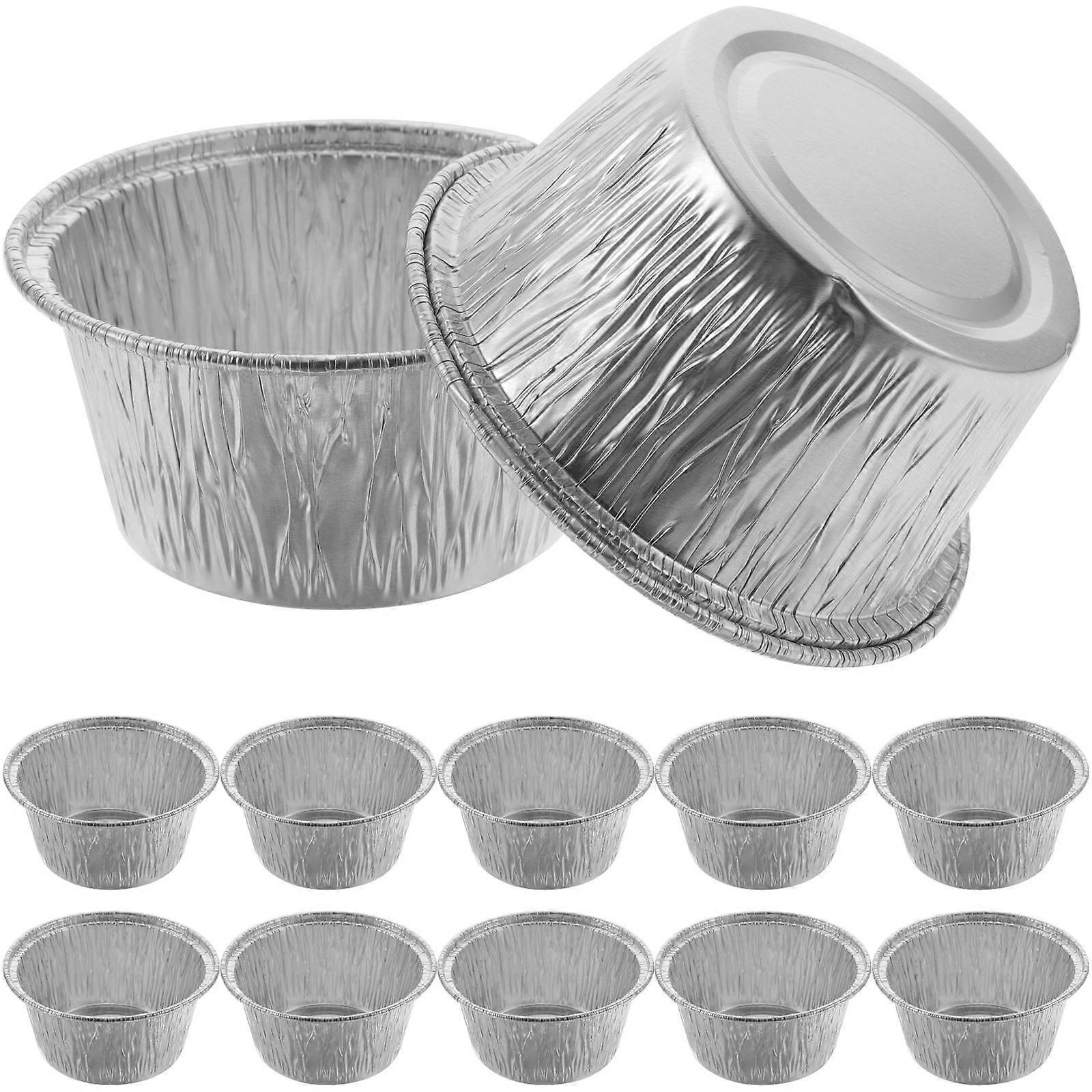 Foil Baking Cups for Baking Use 500Pcs Silver Aluminum Cupcake Cups