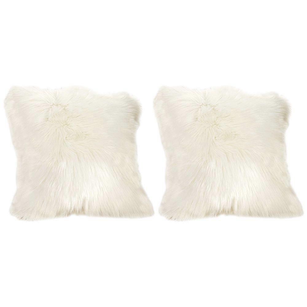 2 simple plush cushions for household use, pillow cover, sofa pillow cover
