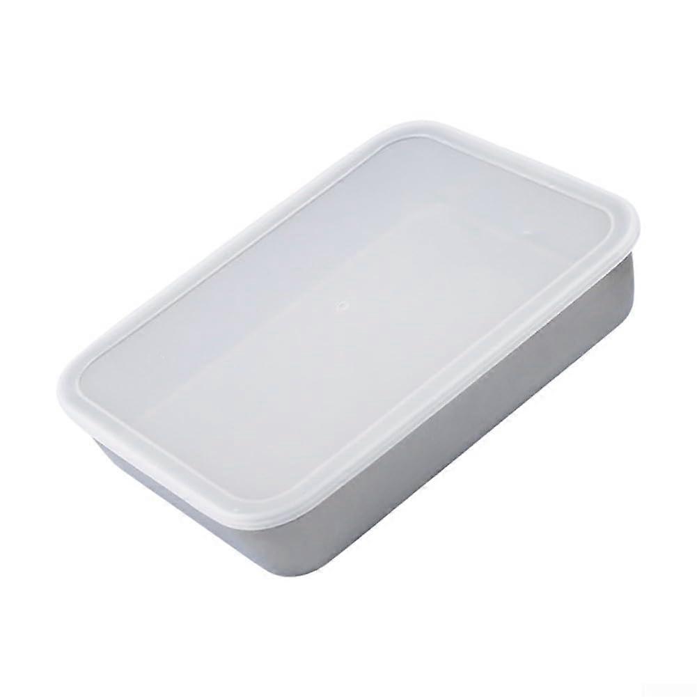Stainless Steel Baking Pan Set with Lids, Oven Safe Tray, Stackable MultiSize Food Storage 26x20x5.1CM