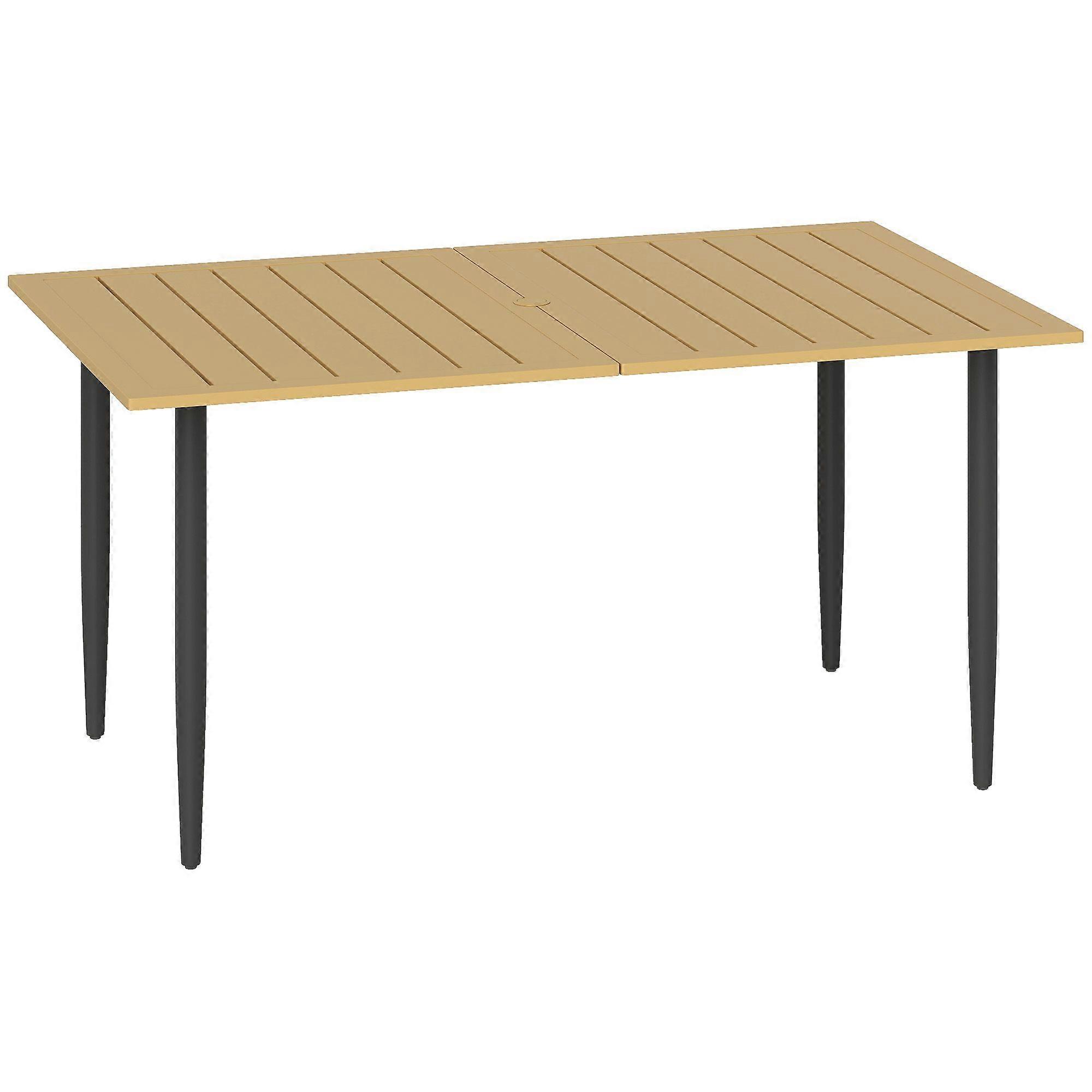 Garden Dining Table 150x90cm Rectangle For Outdoor